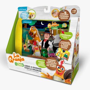 Libro de Peluche a dormir con la granja