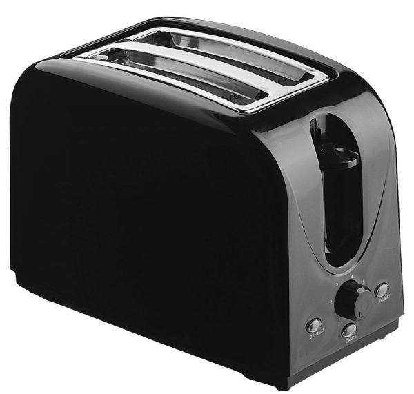 Tostadora 2 panes color negro. Kassel