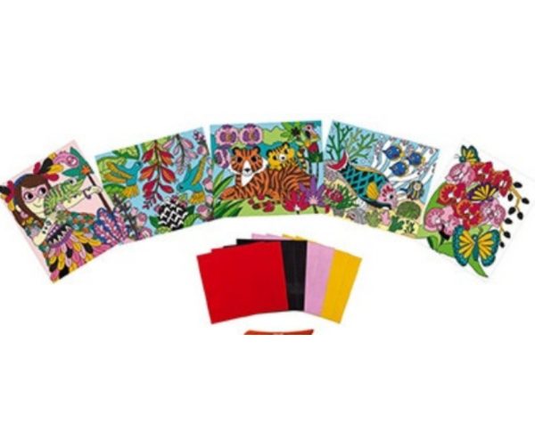 Arte 5 laminas terciopelo. Janod