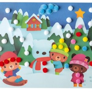 Arte colorea pompones. Janod