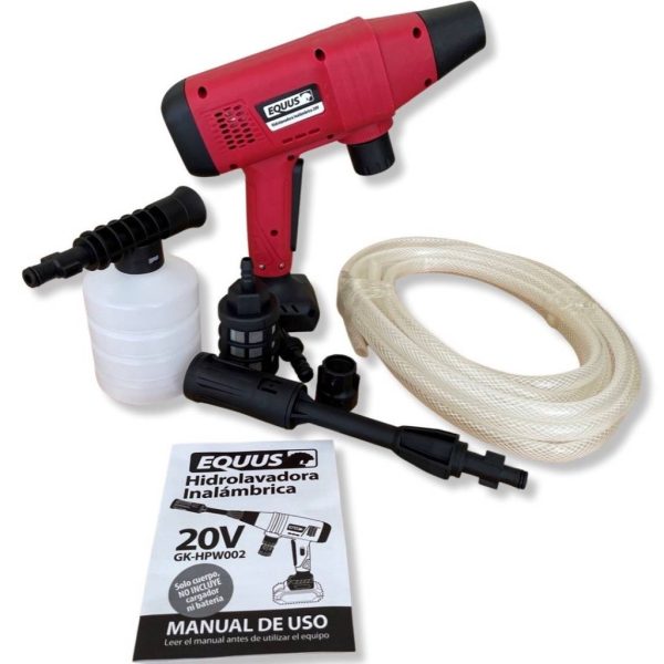 Hidrolavadora Equus Inalambrica + Cargador 20v + Bateria 2.0