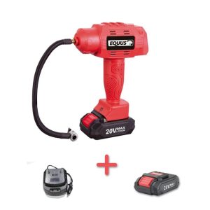Inflador Compresor Pistola Inalámbrico + Cargador 20 v + Bateria 2.0
