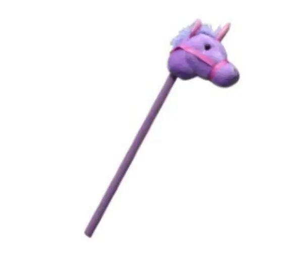 Caballo de palo. Color violeta