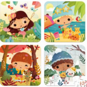 Puzzle evolutivo estaciones