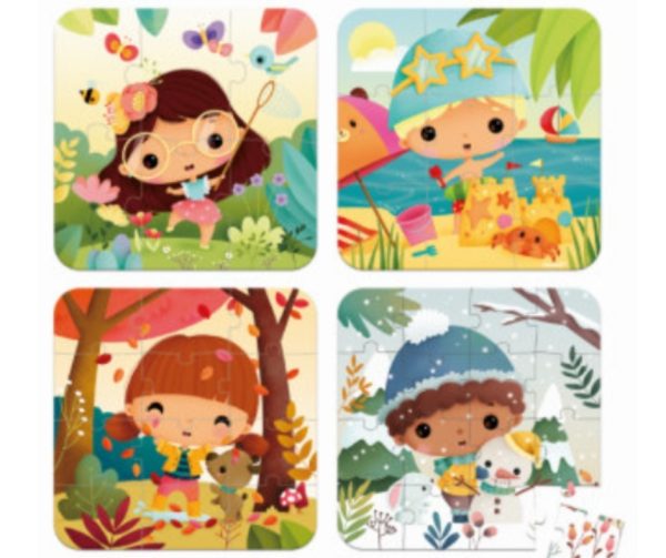 Puzzle evolutivo estaciones