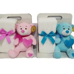 Peluche Oso con manta 25cm