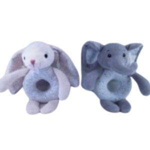Sonajero aro peluche elefante/conejo