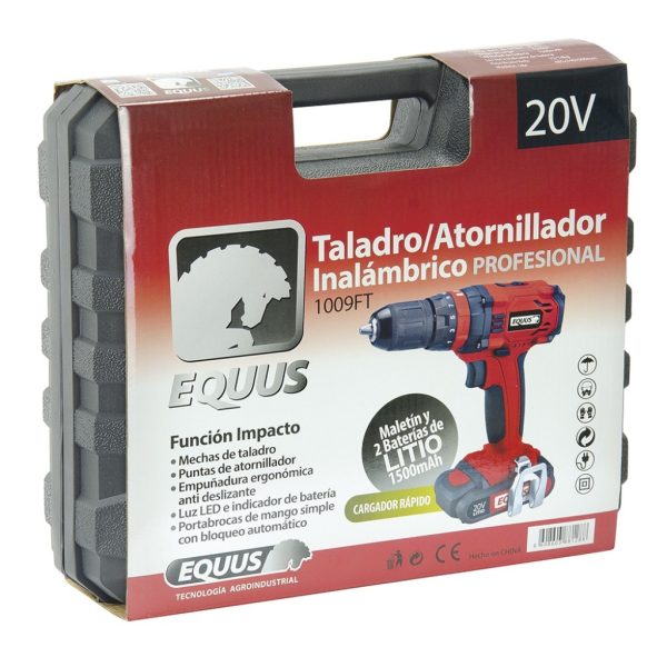 Taladro Atornillador Inalámbrico Equus 12V / Sin percutor