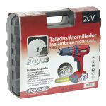 Taladro Atornillador Inalámbrico 20V Equus con Percutor / 2 baterías y maletín