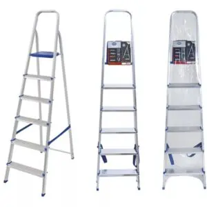 Escalera de aluminio tijera 6 escalones Mor Plegable