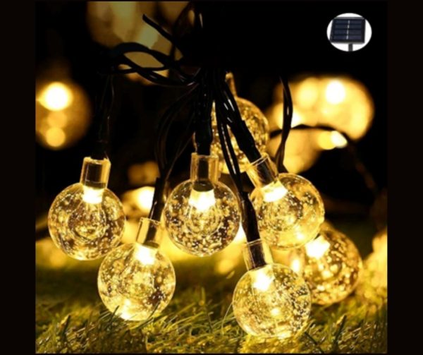 Guirnalda solar guia 100 luces led calida