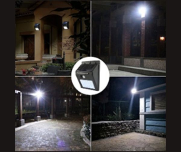 Foco solar 48 leds con sensor waterproof