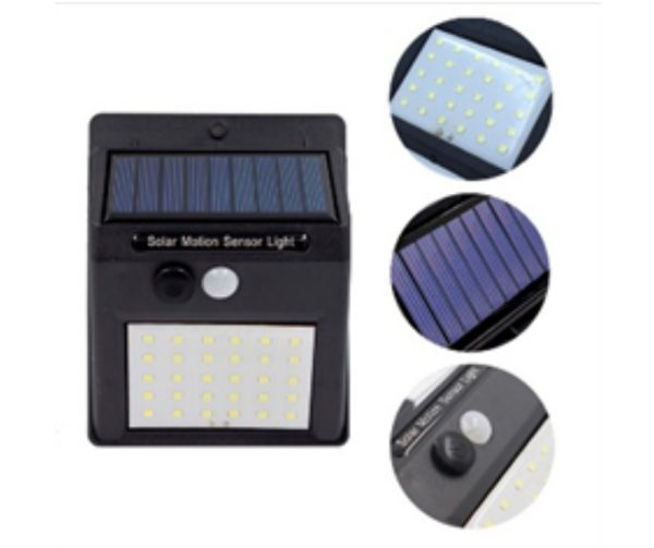 Foco solar 48 leds con sensor waterproof