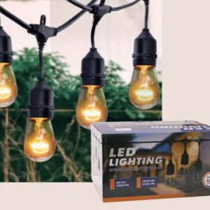 Guirnalda luces led cálida vintage