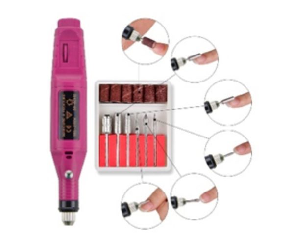 Torno pulidor de uñas 20000RPM 6 cabezales