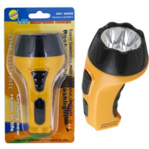 Linterna blíster 7 LEDS Recargable Amarilla