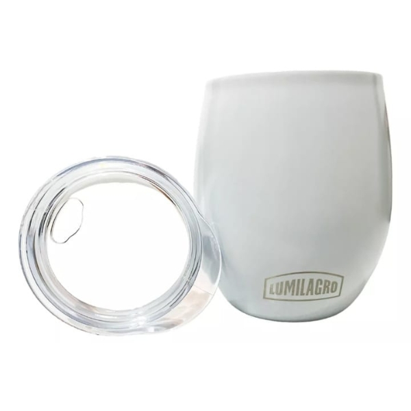 Mate con tapa antiderramable. Acero inoxidable