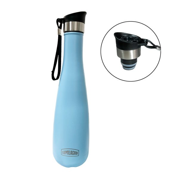 Termo Lumilagro Acero Inoxidable 750ml Color Celeste