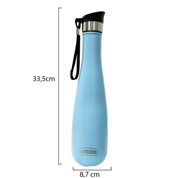 Termo Lumilagro Acero Inoxidable 750ml Color Celeste