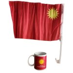 Tazas y banderas partidos políticos