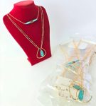 Bijou - Collar en con piedra turqueza