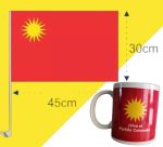 Tazas y banderas partidos políticos