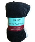 Manta ZENIT Sherpa con corderito 1 plaza Color Negro