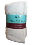 Manta ZENIT Sherpa con corderito 1 plaza Color Blanco