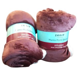 Manta ZENIT Sherpa con corderito 1 plaza  Bordo