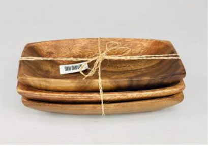 SET DE 3 BANDEJAS RECTANGULARES