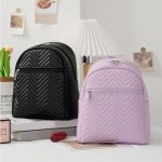 Mochila de Dama con Diseño Acolchado Chevron