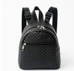Mochila de Dama con Diseño Acolchado Chevron