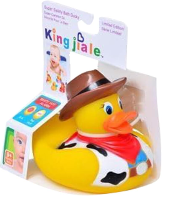 Pato de Goma para Baño King Jiale estilo Cowboy