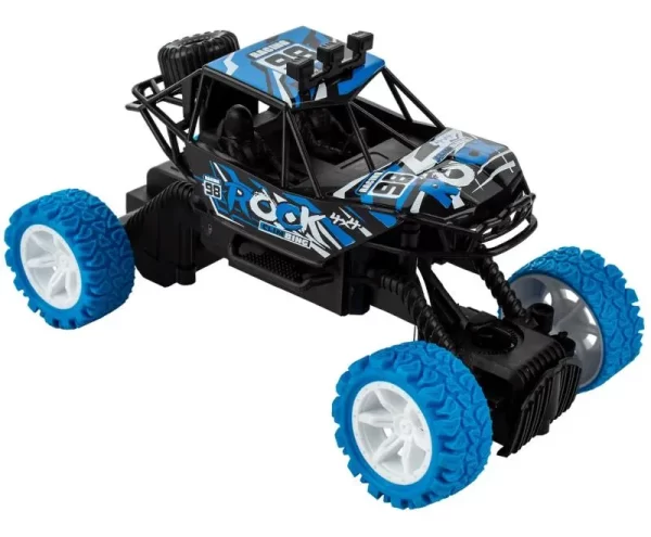 Camioneta Arenero Rock 4x4 A Control Remoto Con Suspensión Color Azul
