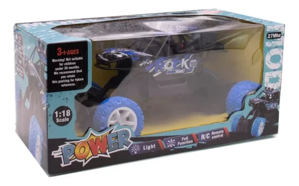 Camioneta Arenero Rock 4x4 A Control Remoto Con Suspensión Color Azul