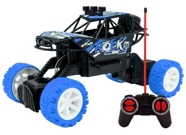 Camioneta Arenero Rock 4x4 A Control Remoto Con Suspensión Color Azul