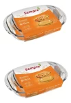 Set 2 Fuentes Rectangular Grande Y Mediana Vidrio Templado