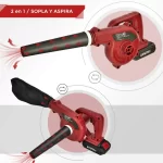 Sopla Aspiradora Equus 2 En 1 Inalambrica 20v Bateria Litio