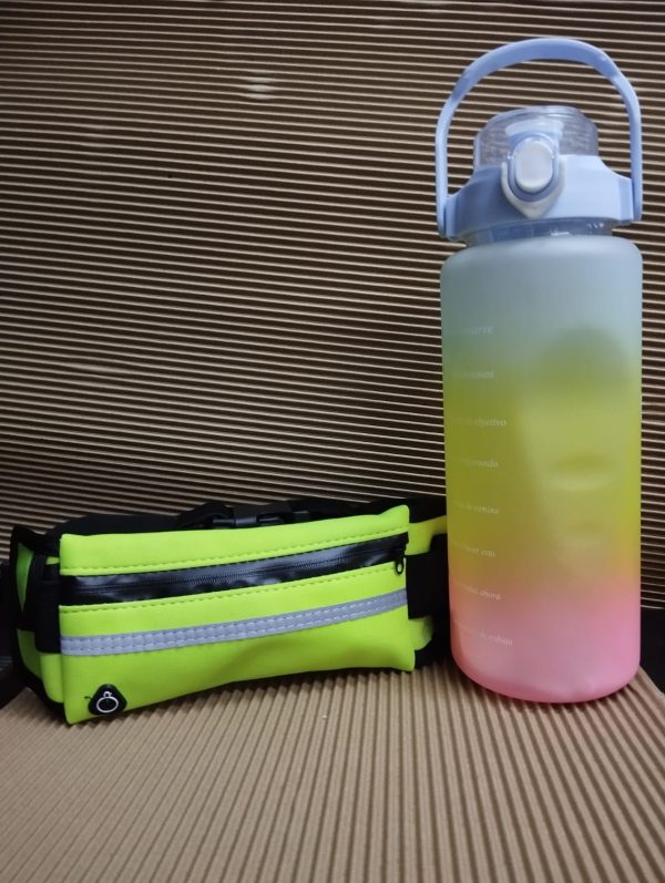 Promo Fitness – Riñonera + Botella Motivacional